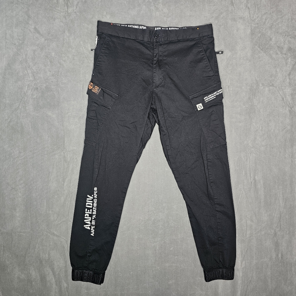 Bape Tactical Cargo Pants By AAPE Black Men’s Medium A4-17